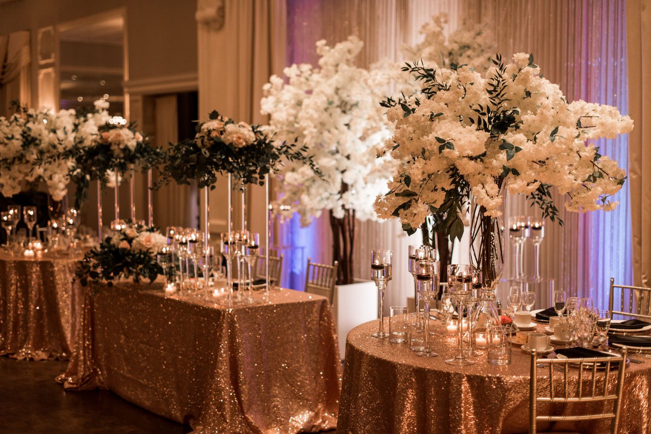 Rose Gold Head Table
