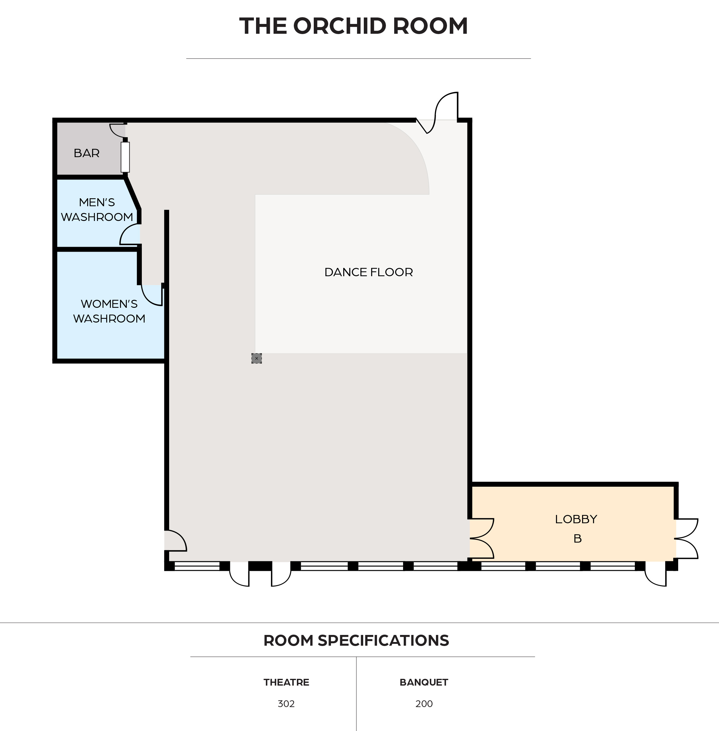 The Orchid Room Floorplan