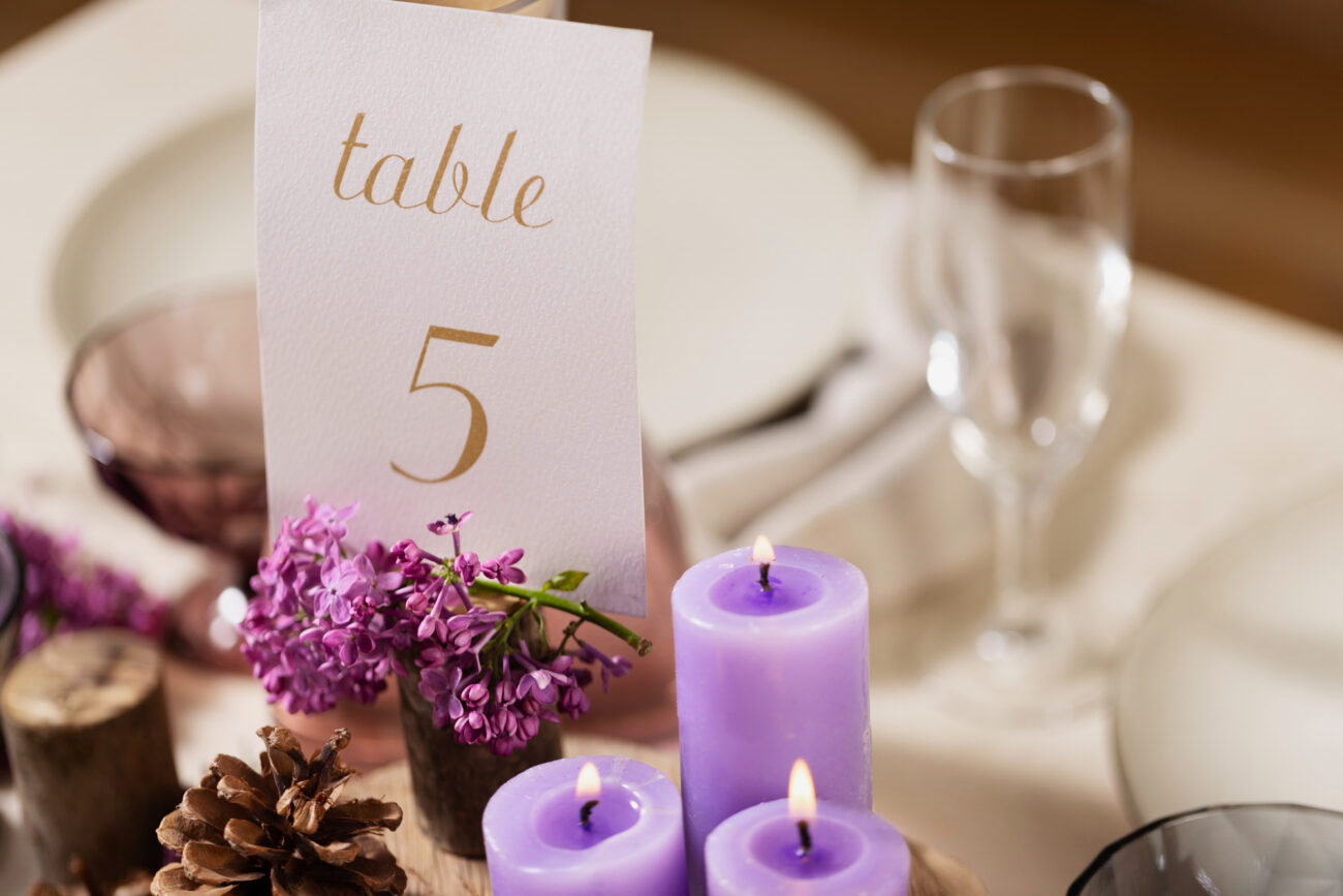 2 Table settings for an unforgettable catered wedding