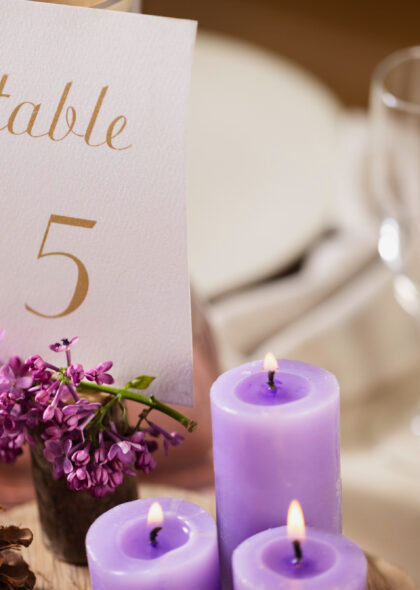 2 Table settings for an unforgettable catered wedding